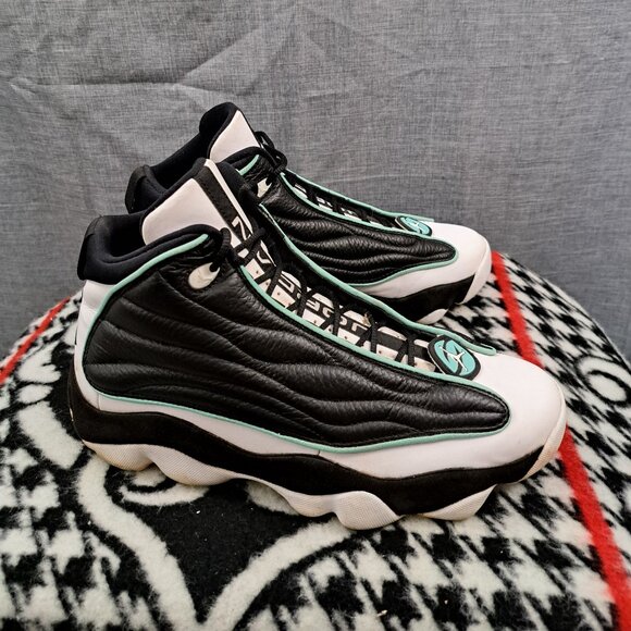 %Size 10.5 - Jordan Pro Strong Tiffany Men Sneaker Black Green AJ18 main image 10